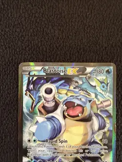 Blastoise Pokemon XY122 Red and Blue Collection Black Star Promo LP - Image 2