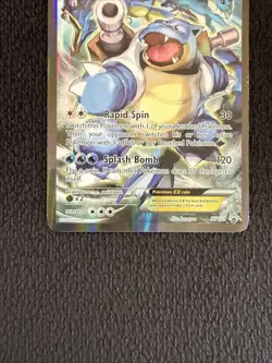 Blastoise Pokemon XY122 Red and Blue Collection Black Star Promo LP - Image 3