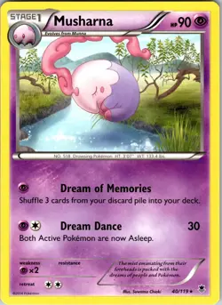 Musharna 40/119 XY - Phantom Forces Pokemon TCG NM Normal - Image 1