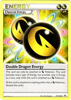 Heavily Played, English - 1 x Pokemon Double Dragon Energy - 97/108 - Uncommon X - Image 1