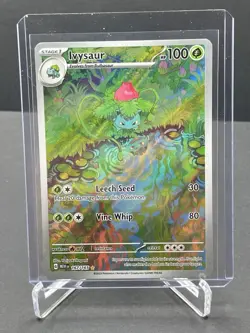 Pokemon TCG Ivysaur 167/165 Scarlet & Violet 151 Illustration Rare Pack Fresh! - Image 1