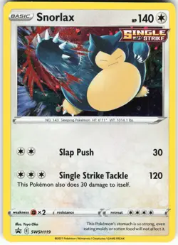 Snorlax - SWSH119 Pokemon SWSH: Sword & Shield Promo Cards Holo Promo VLP - Image 1