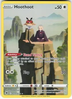 Hoothoot TG12/TG30 Pokemon SWSH10: Astral Radiance Trainer Gallery Holo LP - Image 1