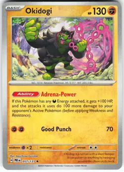 Okidogi (Master Ball Pattern) 057/131 Pokemon SV: Prismatic Evolutions Holo Rare - Image 1