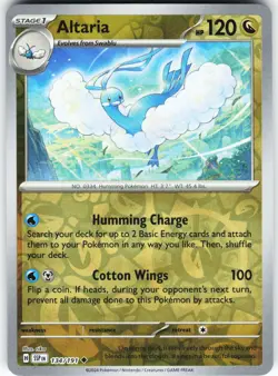 Altaria 134/191 Pokemon SV08: Surging Sparks Reverse Holo Uncommon NM - Image 1