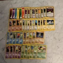 Pokemon Card Lot 1999 WOTC 50 Different Cards Lots Of 1st Edition Or Uncommon NM - Image 1