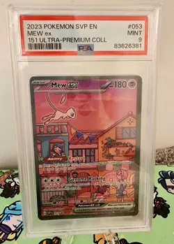 2023 Pokemon SVP EN #053 Mew ex 151 Ultra-Premium Collection PSA MINT 9 - Image 2