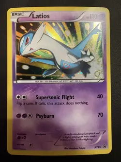 Pokemon Latios TCG XY Black Star Promos Holo Card XY65 2016 NM LP See Pics - Image 1