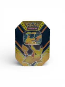 Pokemon TCG V-Powers Pikachu Tin Factory Sealed - Image 1
