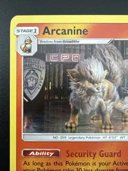 Arcanine 6/18 Pokemon Sword & Shield Detective Pikachu Movie Holo - Image 4