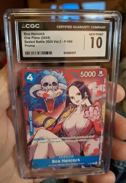 Boa Hancock 2024 One Piece Sealed Battle Vol. 2 P-066 Promo Blue Cgc 10 Gm - Image 1
