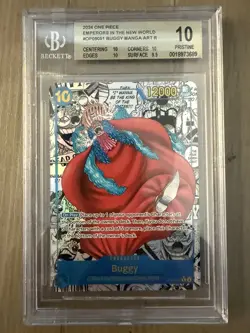 2024 ONE PIECE EMPERORS IN THE NEW WORLD Buggy Manga BGS 10 OP09-051 - Image 4