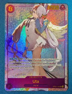 Uta #OP02-120 - Alt Art SEC - OP02 Paramount War One Piece TCG English - NM - Image 2