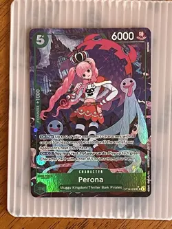 One Piece OP14 The Azure Sea’s Seven Perona SR Alt Art English - Image 3