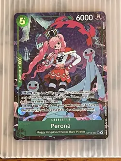 One Piece OP14 The Azure Sea’s Seven Perona SR Alt Art English - Image 4