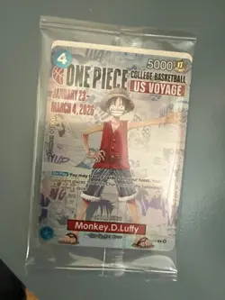 Monkey.D.Luffy (055) (College Basketball US Voyage) P-055 One Piece Promotion... - Image 1