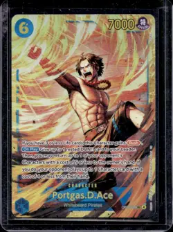 2025 One Piece Carrying On His Will Portgas D. Ace Secret Rare #OP13-119 - Image 1