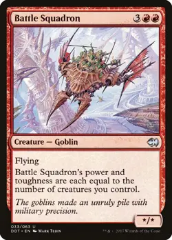 Battle Squadron [Duel Decks: Merfolk vs. Goblins] Magic MTG - Image 1