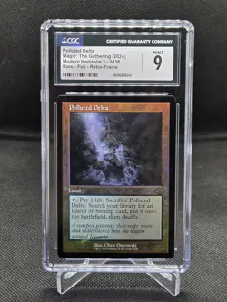 MTG Modern Horizons 3 Foil Retro-Frame Polluted Delta 0438 CGC Mint 9 - Image 1