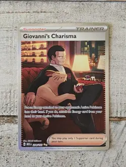 Pokemon TCG Giovanni's Charisma 204/165 151 S&V Set Special Illustration Rare - Image 1