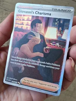 Pokemon TCG Giovanni's Charisma 204/165 151 S&V Set Special Illustration Rare - Image 3