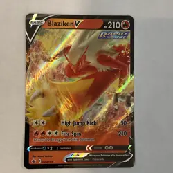 Blaziken V 020/198 2021 Chilling Reign Pokemon Card Ultra Rare Holo - Nm - Image 1