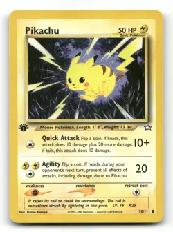 Pikachu 70/111 - Neo Genesis 1st Edition - Pokemon Card NM/M - Image 1