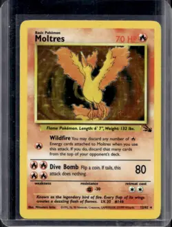 1999 Pokemon Fossil Moltres #12/62 - Image 1