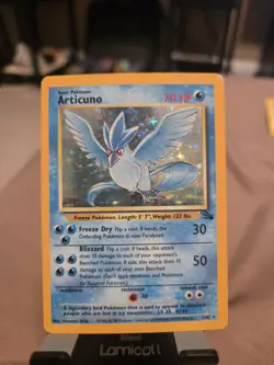 1999 Pokemon Fossil 2 Articuno Holo LP Classic Trading Cards Game! - Image 1