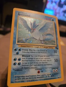 1999 Pokemon Fossil 2 Articuno Holo LP Classic Trading Cards Game! - Image 3