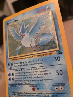 1999 Pokemon Fossil 2 Articuno Holo LP Classic Trading Cards Game! - Image 4
