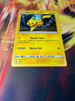 Pikachu SM81 NM *HOLO SWIRL* Promo SM Black Star Promos 2017 Pokemon TCG - Image 2