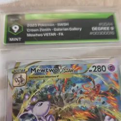Pokemon Mewtwo VSTAR GG44/GG70 Crown Zenith Ultra Rare Holo Degree 9 - Image 3