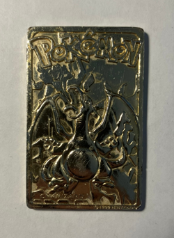 Pokemon Charizard 23K Gold Plated Trading Card Burger King Edition 1999 Vintage - Image 2