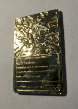 Pokemon Charizard 23K Gold Plated Trading Card Burger King Edition 1999 Vintage - Image 3