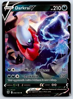 Darkrai V - Astral Radiance 098/189 Ultra Rare Pokemon TCG Card - Image 1