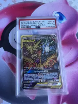 Pokemon Moltres & Zapdos & Articuno GX Hidden Fates ETB FA Promo SM210 PSA 10 - Image 1
