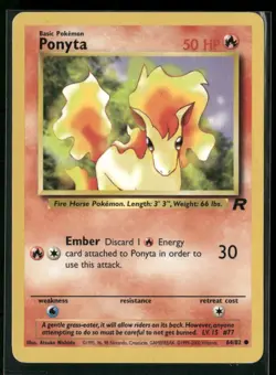 Ponyta 64/82 Common Team Rocket Pokemon Lightly Played - Image 1