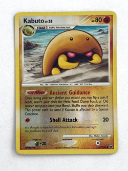 Pokemon TCG Kabuto 67/100 Reverse Holo Common Majestic Dawn - Image 1
