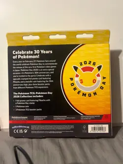 Pokemon Day 2026 Collection 30th Anniversary Pikachu Promo Sealed - Image 2