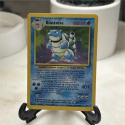 Blastoise Base Set Holo Rare 002/102 100HP Pokemon TCG Card Wizards of the Coast - Image 1