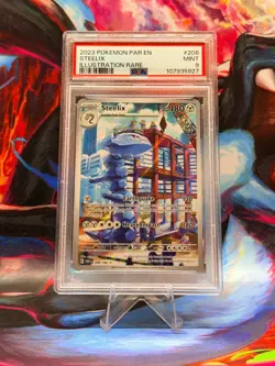 Pokemon Steelix 208/182 SV04: Paradox Rift Holo - PSA 9 MINT - Image 1