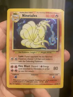Ninetales 12/102 - Pokemon TCG Base Set Holo HP - Image 1