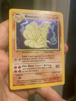 Ninetales 12/102 - Pokemon TCG Base Set Holo HP - Image 3