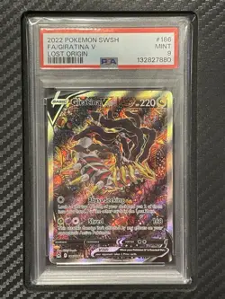 2022 PSA 9 FA Giratina V #186 Alternate Full Art Pokemon TCG SWSH Lost Origin - Image 1