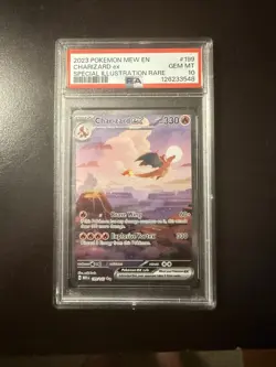 2023 POKEMON MEW EN-151 SPECIAL ILLUSTRATION RARE #199 CHARIZARD EX PSA 10 - Image 1