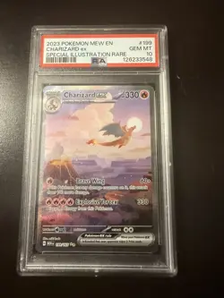 2023 POKEMON MEW EN-151 SPECIAL ILLUSTRATION RARE #199 CHARIZARD EX PSA 10 - Image 2