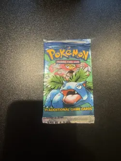 Pokemon TCG Base Set Booster Pack Venusaur Art Sealed 11 Cards English WOTC - Image 1