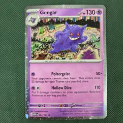 WHOLE SWIRL 🌀💫 NM Gengar 094/165 151 Club Cosmos Holo Promo Pokemon Card - Image 2