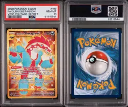 2020 Pokemon Vivid Voltage Galatian Obstagoon SR Psa 10 - Image 1